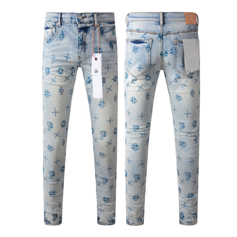 PURPLE  Fashion Jeans 9063