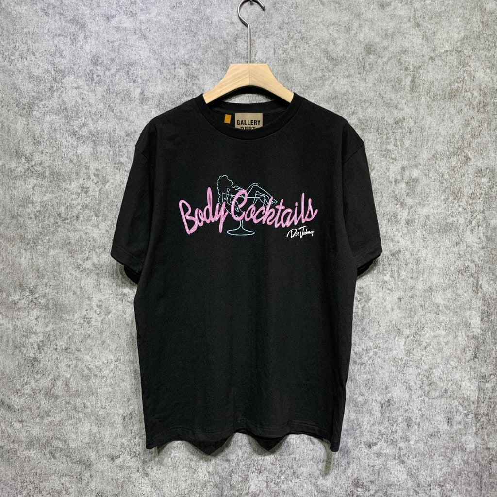 Gallery Dept T Shirt Retro Printed Loose Short-Sleeved Shirt