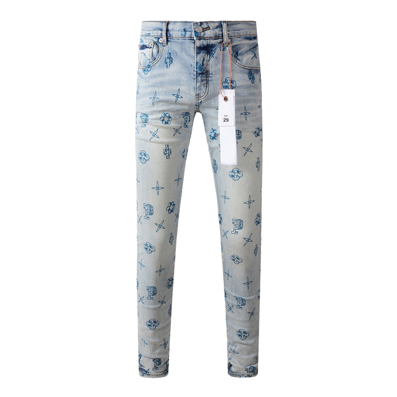 PURPLE  Fashion Jeans 9063