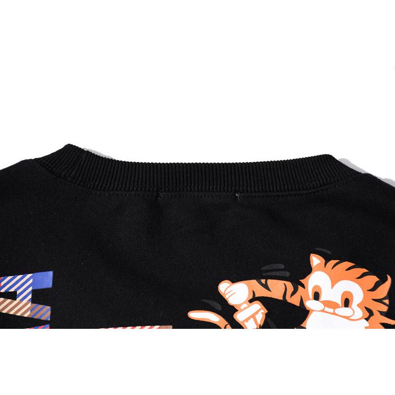Bathing Ape Sweatshirts Shark Head Tiger Head Printed Pullover Sweatshirt round Neck Bottoming Shirt