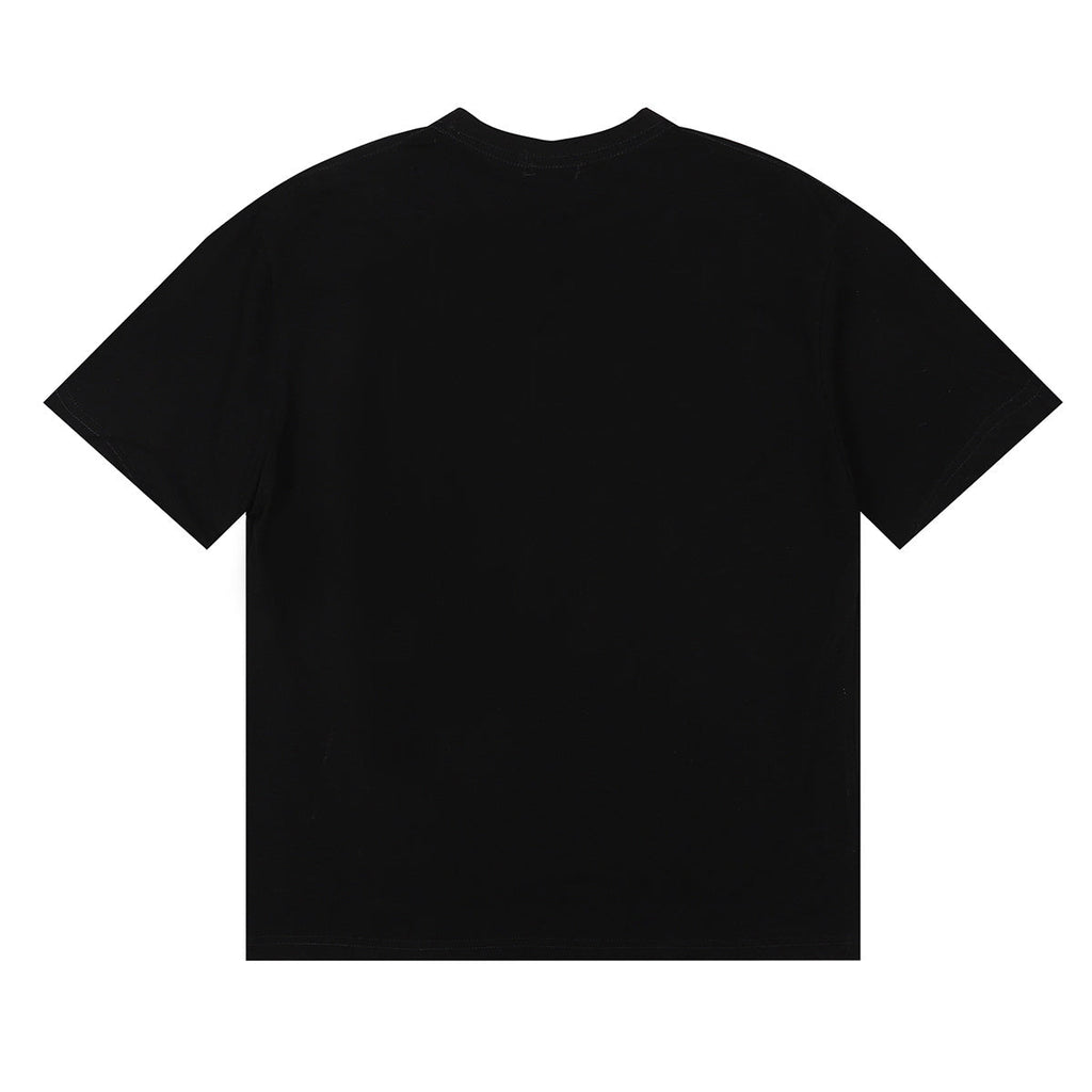 Rhude T-shirts Collegiate Cotton Casual Short Sleeve Men and Women