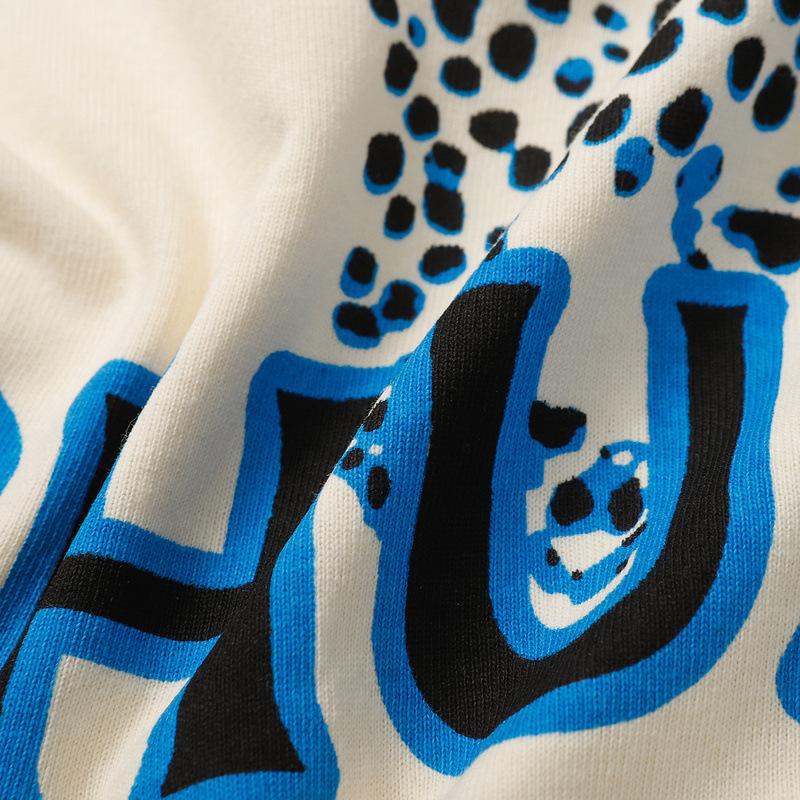Rhude T-shirt Leopard Print Short Sleeve T-shirt