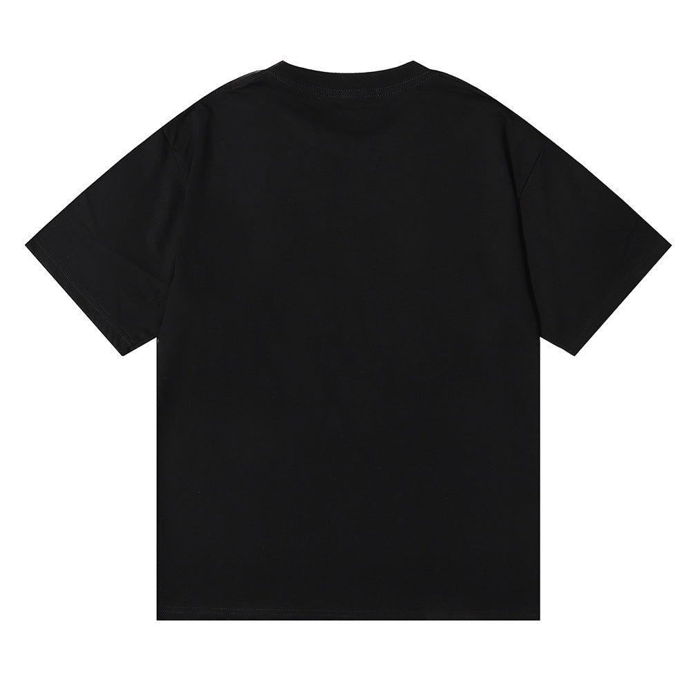 Rhude T-shirt Flag Floral Print Short Sleeve T-shirt